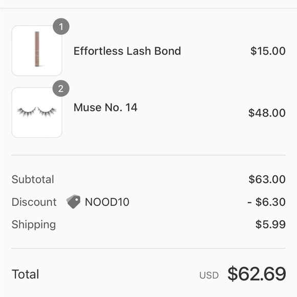 NOOD- Biodegradable, vegan eyelashes set - Picture 4 of 5